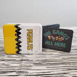 Peanuts Snoopy Vegan Leather Wallet with the Peanuts Gang 