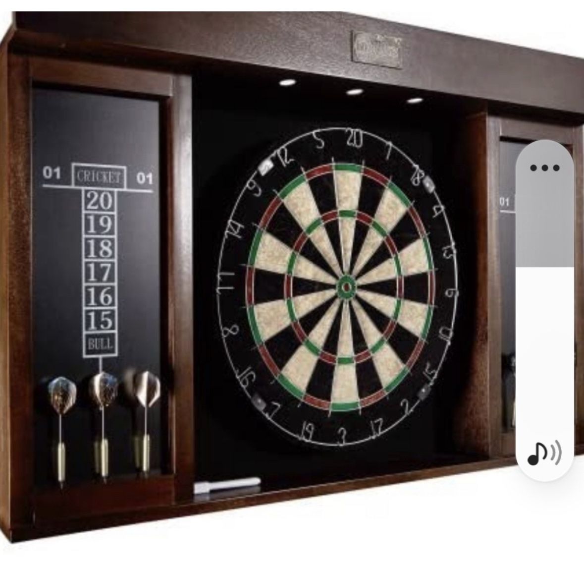 Accudart Home Dart Stadium Dark Brown LED Light Regulation Size- (NEW)