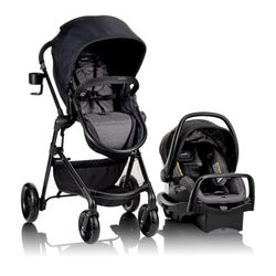 Evenflo Pivot Modular Travel System with LiteMax Preemie and Infant Car Seat 