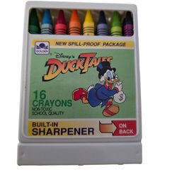 Vintage Duck Tales Golden Book Crayon Pack 