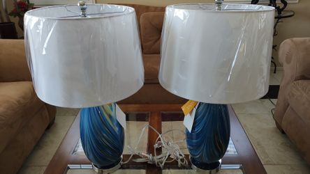 BRAND NEW BEAUTIFUL GLASS LAMPS!