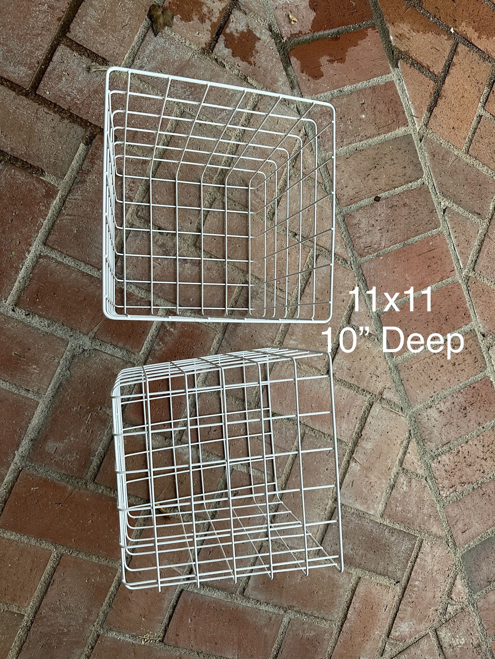 Storage baskets. New