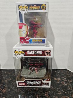 Funko pop Marvel Ironman Daredevil lot