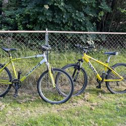 Two Kona Mountain Bikes