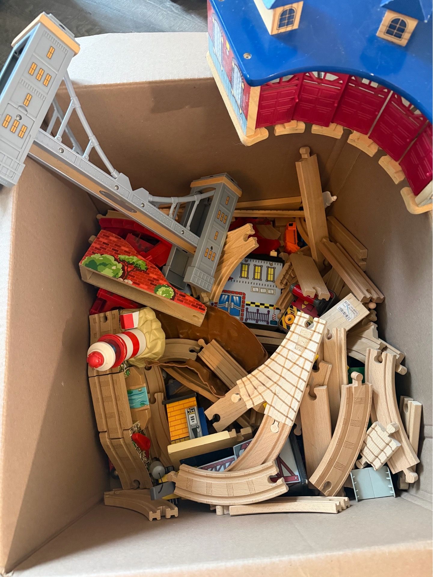 Wooden train set