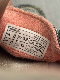 Hey Dude Wendy Sox Peacock Pink Women's 8 Slip-On Shoes - OBO