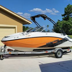 Needs an Engine - 2012 Sea Doo Challenger 180 SP Wakeboard Boat Supercharged 260hp 18 Ft Seadoo 180sp Jet Boat 5