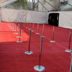 clear tent 30x70 red artificial grass tables chairs tablecloths decorations only RT