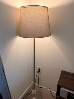 Floor Lamp with Linen Shade