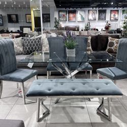 6pc Dining Set 🔥 Take It Home With Only $50 Down 