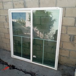 Window 59 1/2 inches wide and 59 1/2 inches tall