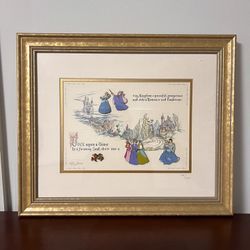 Disney Cinderella 50th Anniversary Framed 5 Pin Set