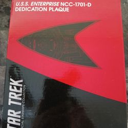 U.S.S. Enterprise NCC 1791-D Dedication Plaque