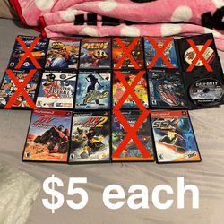 PS2 games $5 each