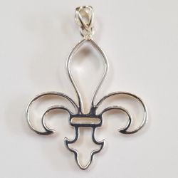 Pendant Sterling Silver Fleur de lis 