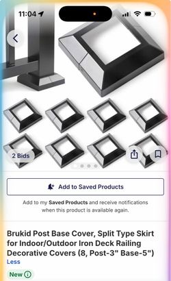Brukid Post Base Covers Split Type 8-Pack
