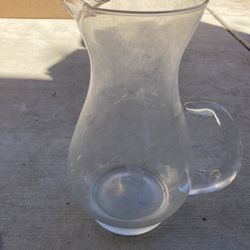 Glass Cup And Pitcher