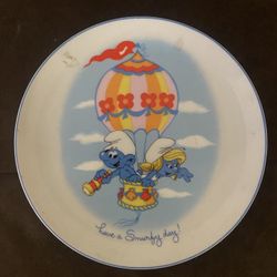 Smurf Porcelain Collection Plate 