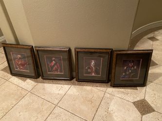 4 piece dog wall art