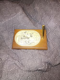 Disney World Steamboat Willie Pen Holder Vintage
