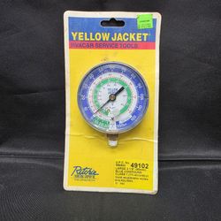 Yellow Jacket, Ritchie, Gauge, Part# 49102, 3-1/8 R12, R22, R502, -30 to 350
