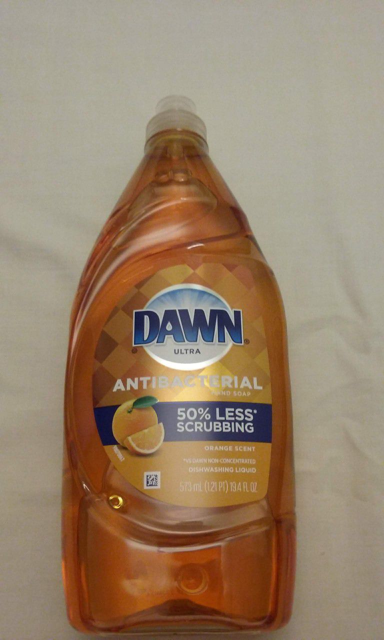 P&G Dawn Ultra Antibacterial Dishwashing Liquid Dish Soap, Orange Scent 19.4 oz

