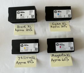 HP Genuine 950XL and 951XL Ink Cartridges - Used