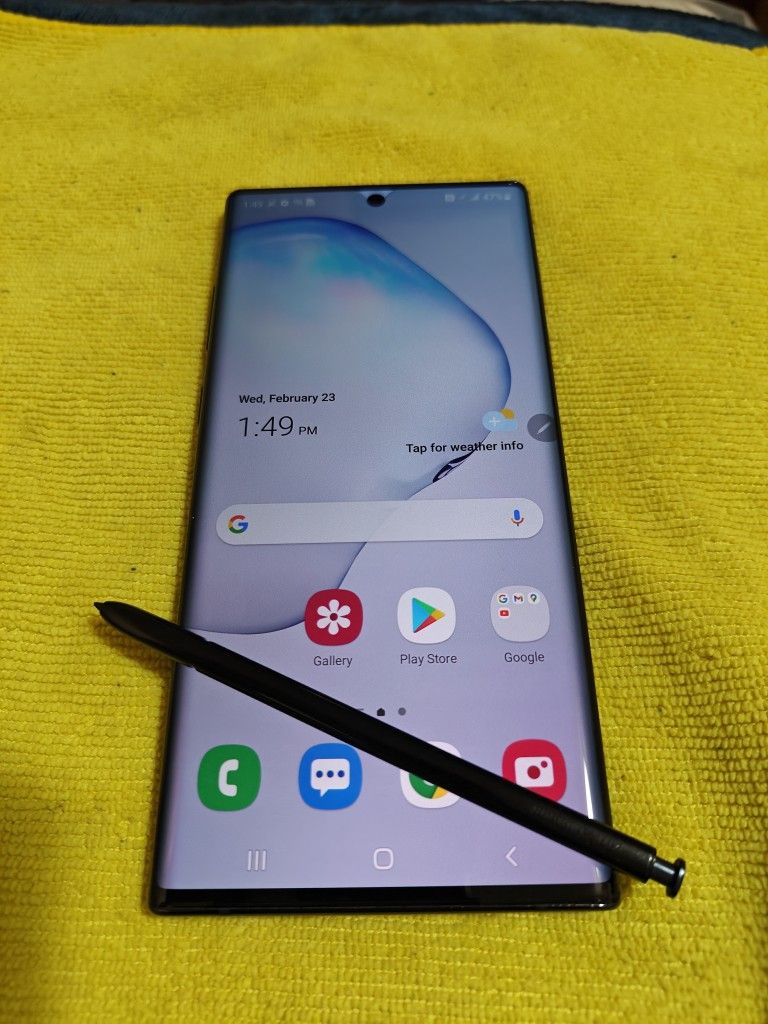 Samsung Galaxy Note 10+Plus 512GBS Only Works To AT&T Cricket Simplemobile UltraMobile