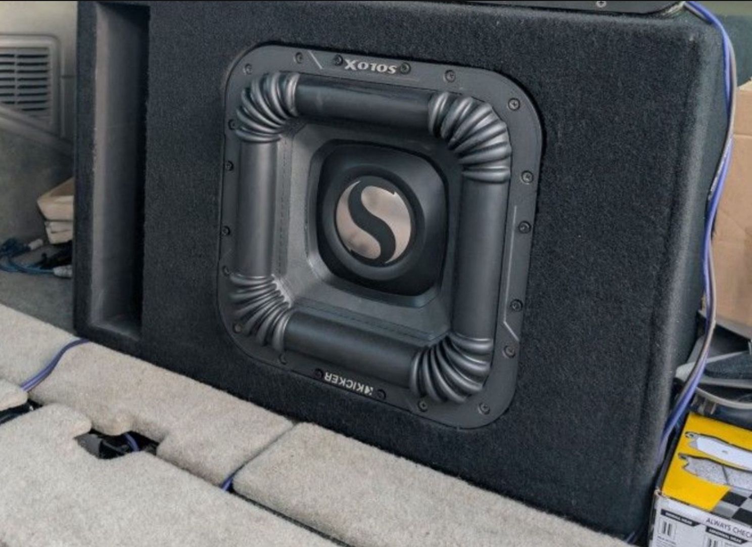 Powerful Kicker Solo X 12” Subwoofer With Ported Box 4000 Watts