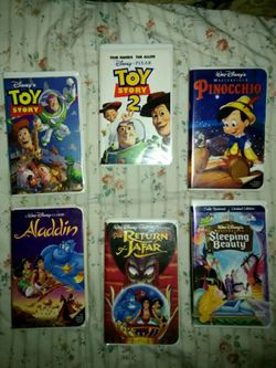Classic Disney vhs tapes