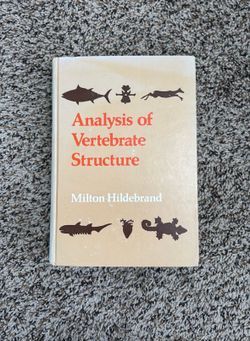 Analysis of vertebrate structure zoology textbook