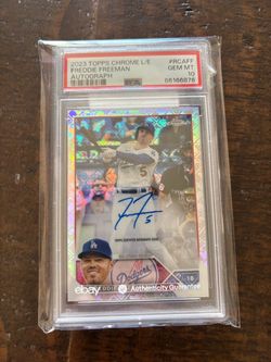 2023 Topps Chrome Freddie Freeman Autograph PSA 10