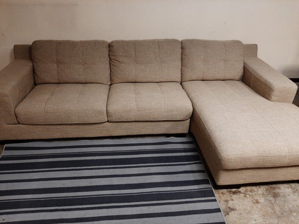 Gorgeous Kasala sectional couch with chaise