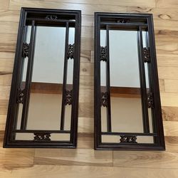 Set Of Carved Chinese Mirrors