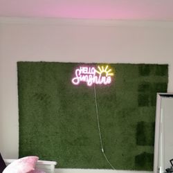 Faux Grass Wall