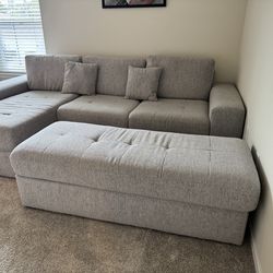 Sectional Sofa with chaise and ottoman