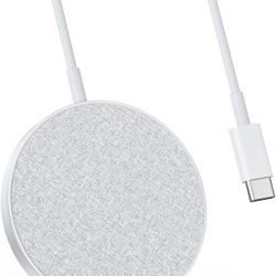 Anker Magnetic Wireless Charging Pad with Sleek Design, PowerWave Select+ Magnetic Pad, 5 ft Built-in Charging Cable, 7.5W Only Compatible with iPhone
