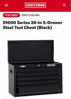 BRAND NEW…Craftsman Black 26" 5-Drawer Tool Chest