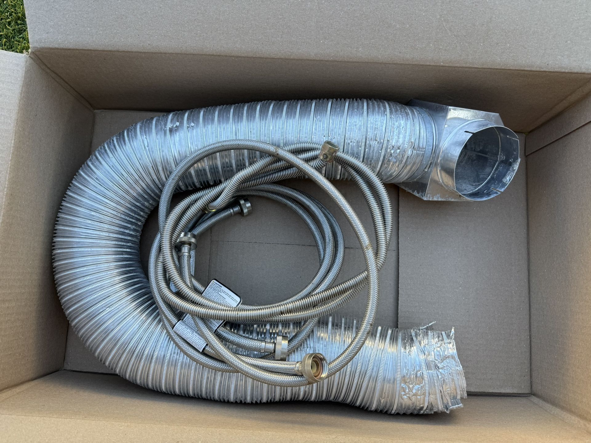Washer Hot &  Cold Hoses, Dryer Vent Pipe