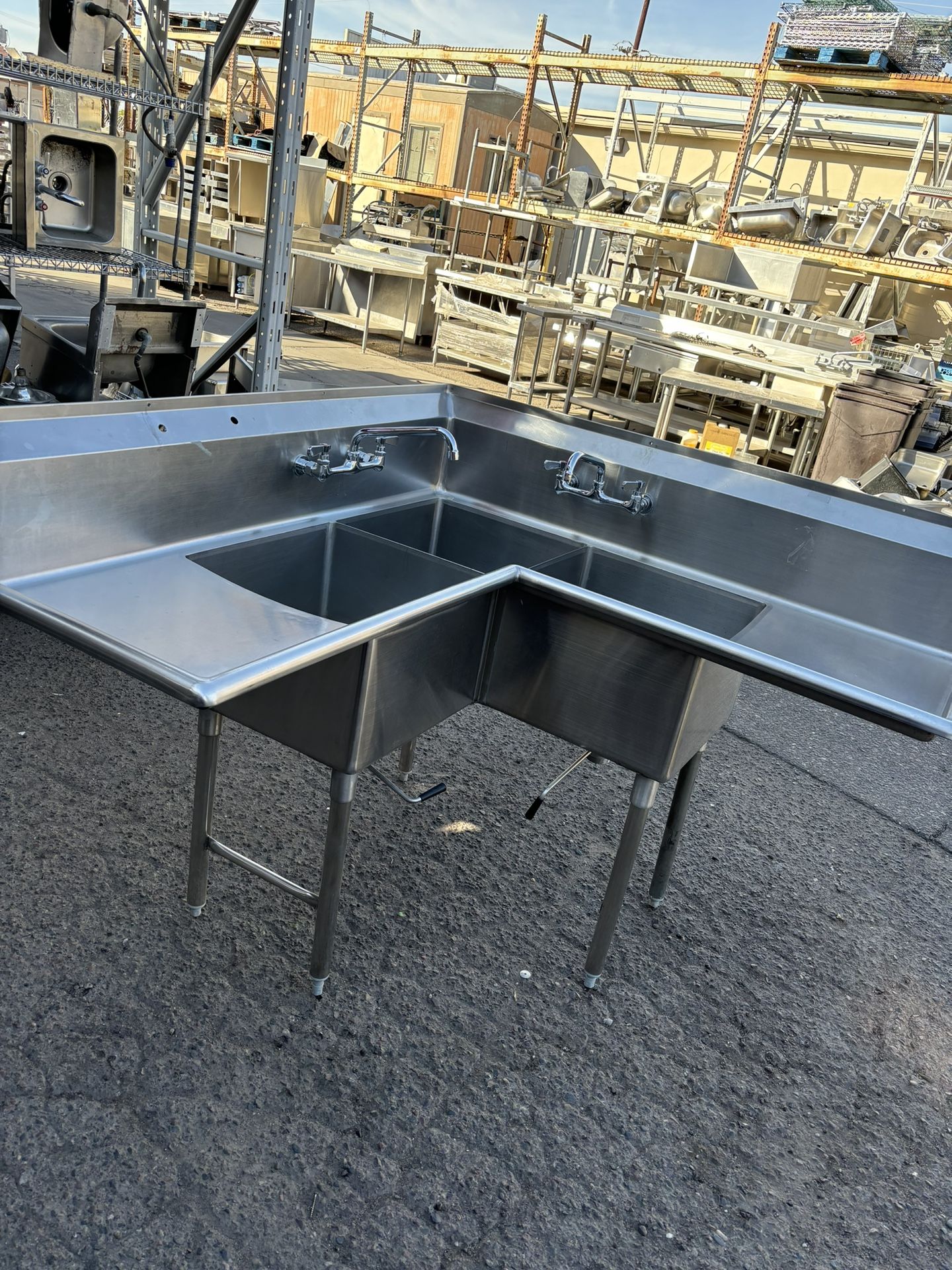 Three Compartment Sink