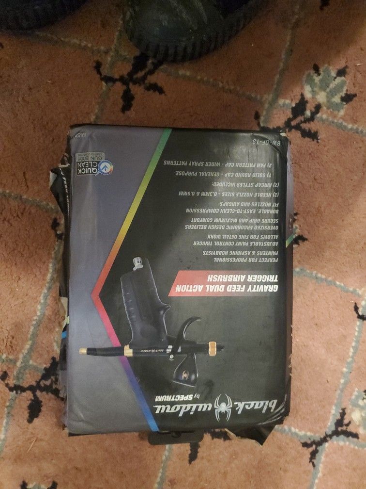 Gravity Fed Dual Trigger Action Airbrush Gun