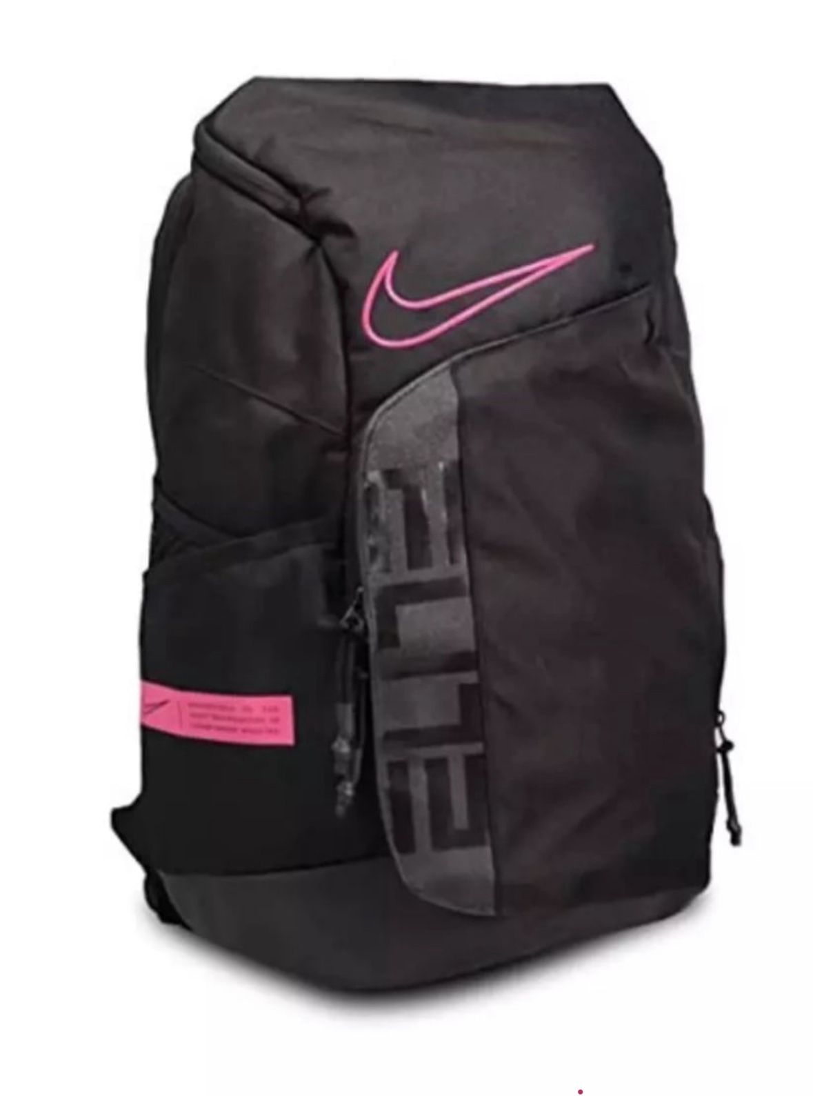 Nike Elite Pro Hoops Olympic 32L Basketball Backpack Black/ Pink Breast Cancer