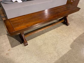 Farmhouse Style Wooden Bench