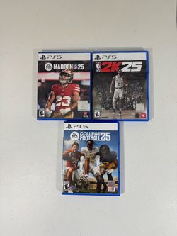PlayStation PS5 Sports Game Bundle NBA 2K25 College Football 25 NFL Madden 25