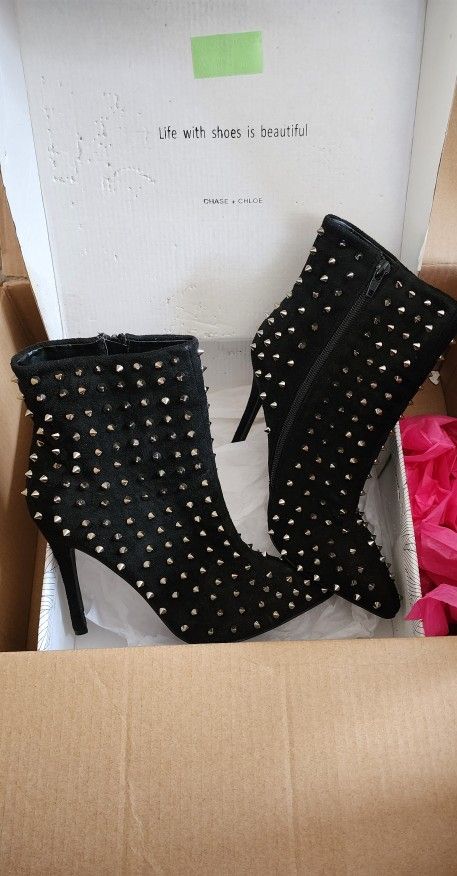 Onyx Poison Passion Spiked Booties