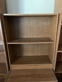 Short (2 shelf) wooden bookshelf