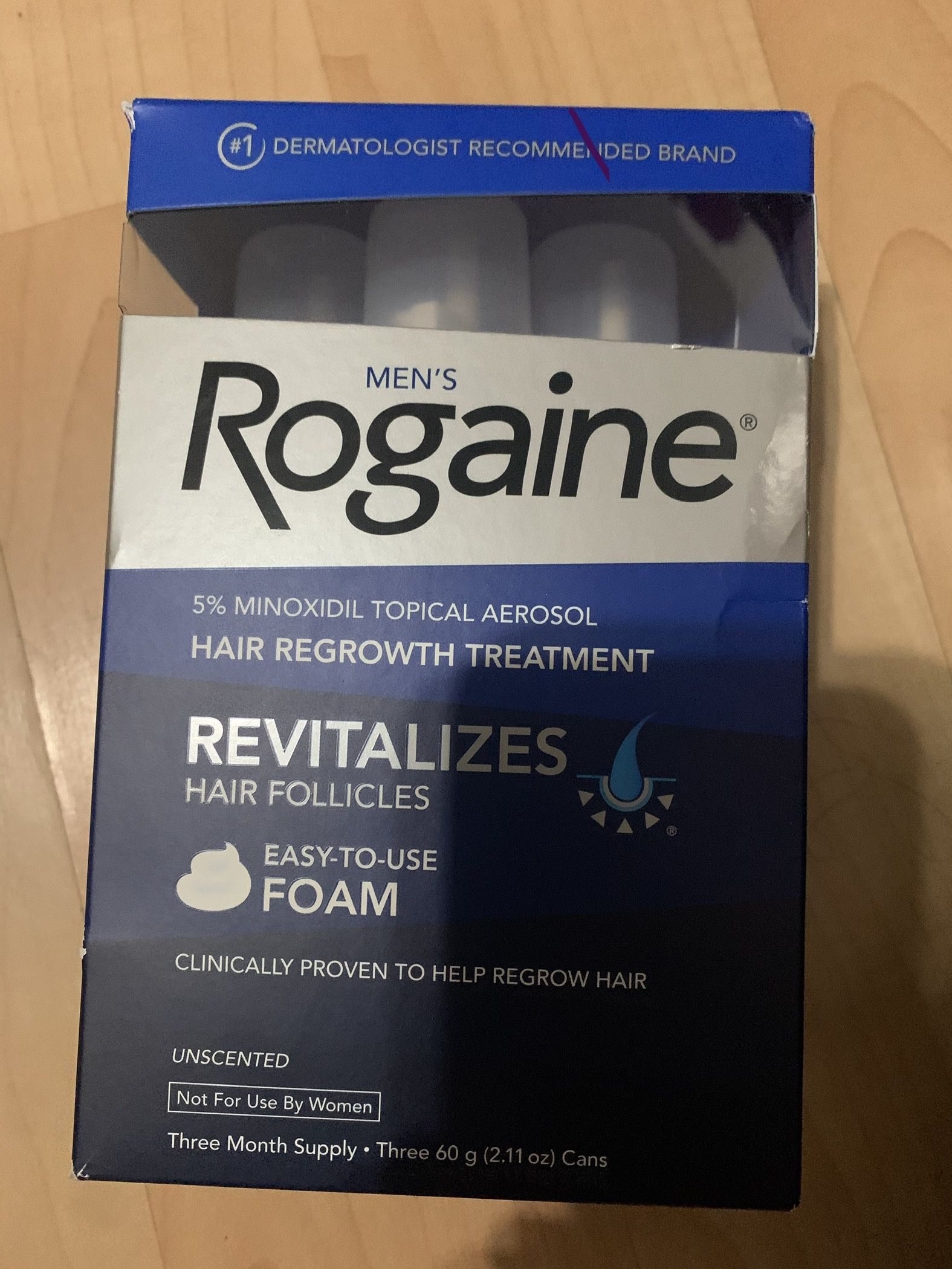 Rogaine, Hair Regrowth Treatment, Foam, Mens