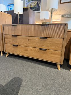 Blonde MCM Style Dresser Mid Century Modern 