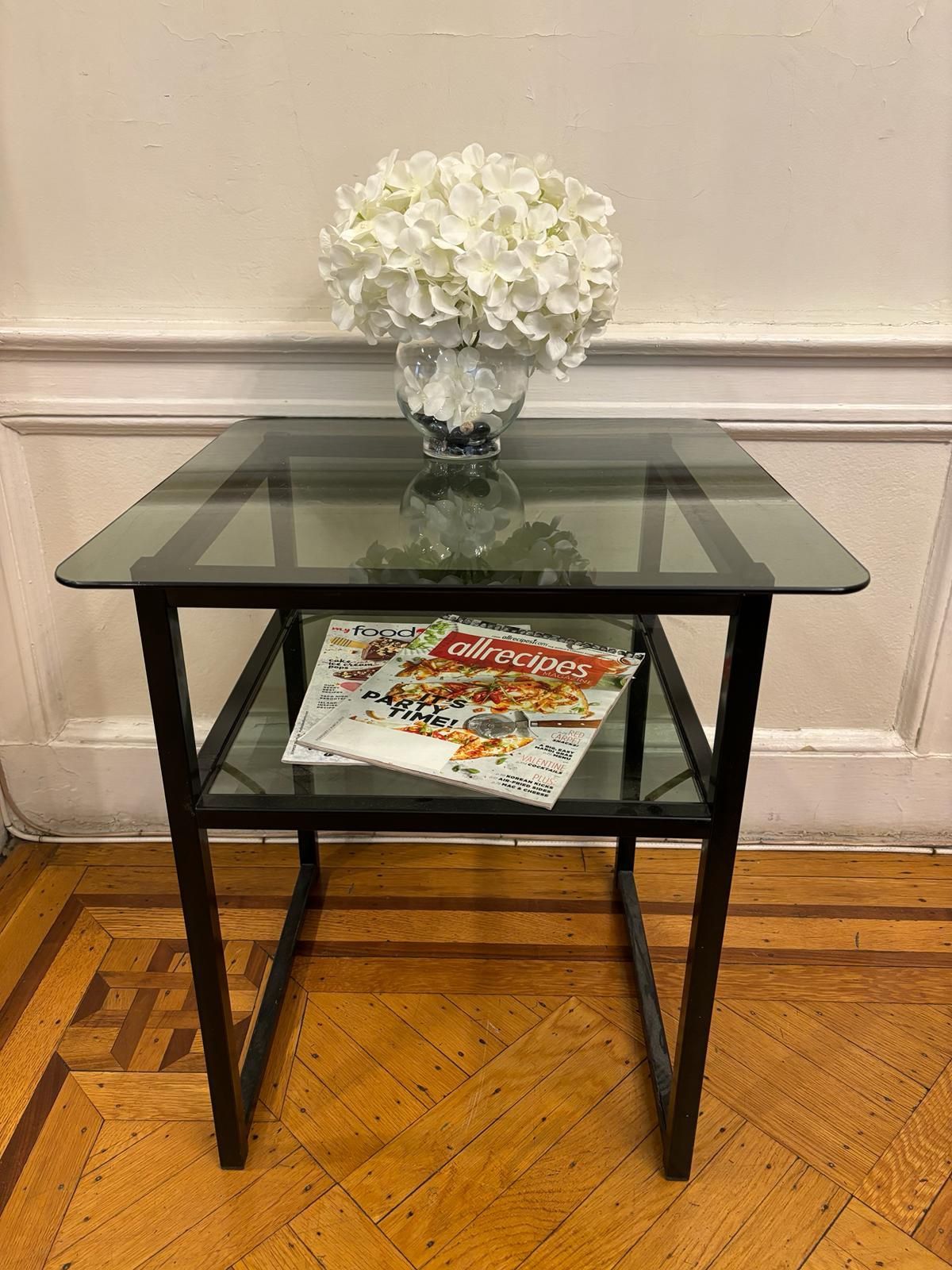 Glass End Table