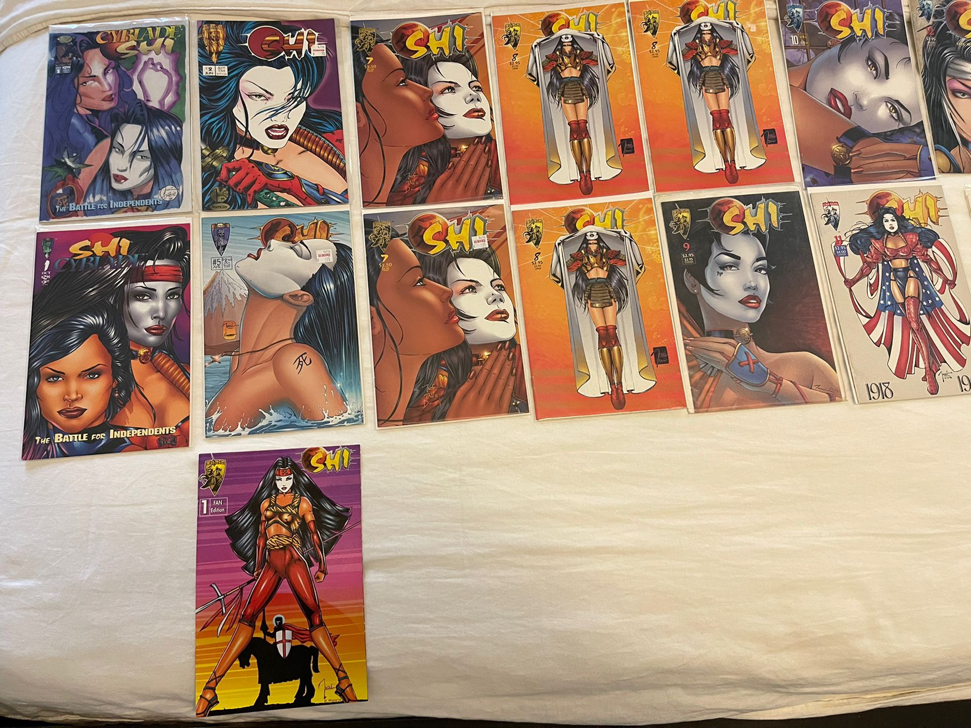 SHI Comics By Crusade Comics Including The Complete "SHI: The Series